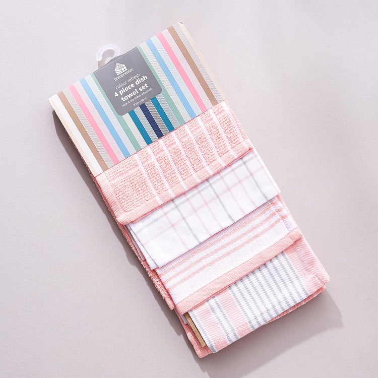 Colour Refresh Set of 4 Cotton Dish Towels