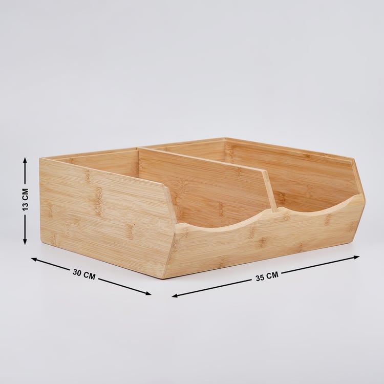 Regan Bristal Bamboo Stackable Storage Box