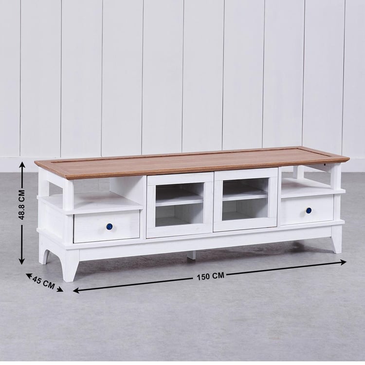 Santorini TV Unit - White