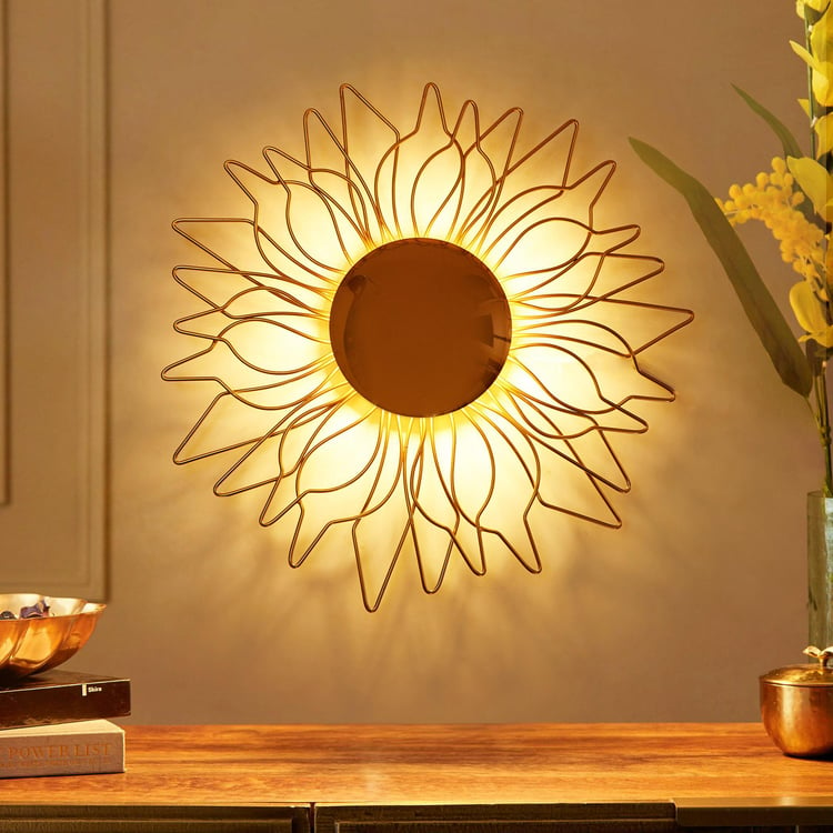 Corsica Metal Wall Art with Light