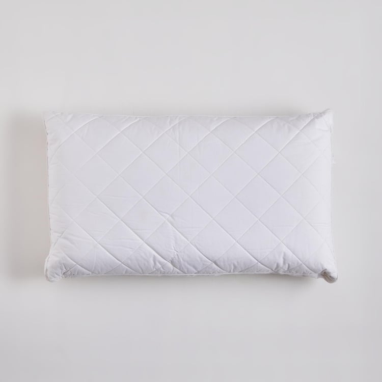 Cloud Cotton Quilted Filled Pillow - 68x40cm