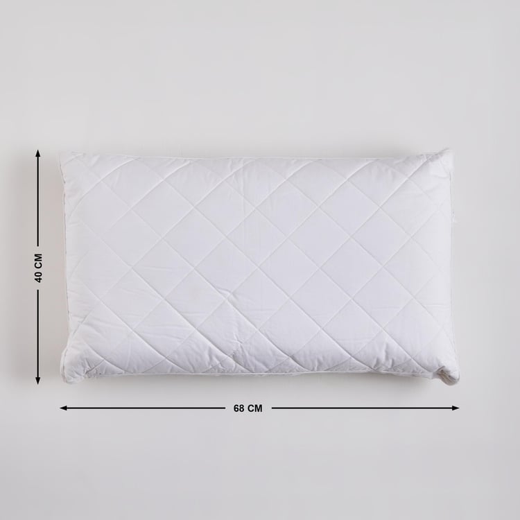 Cloud Cotton Quilted Filled Pillow - 68x40cm