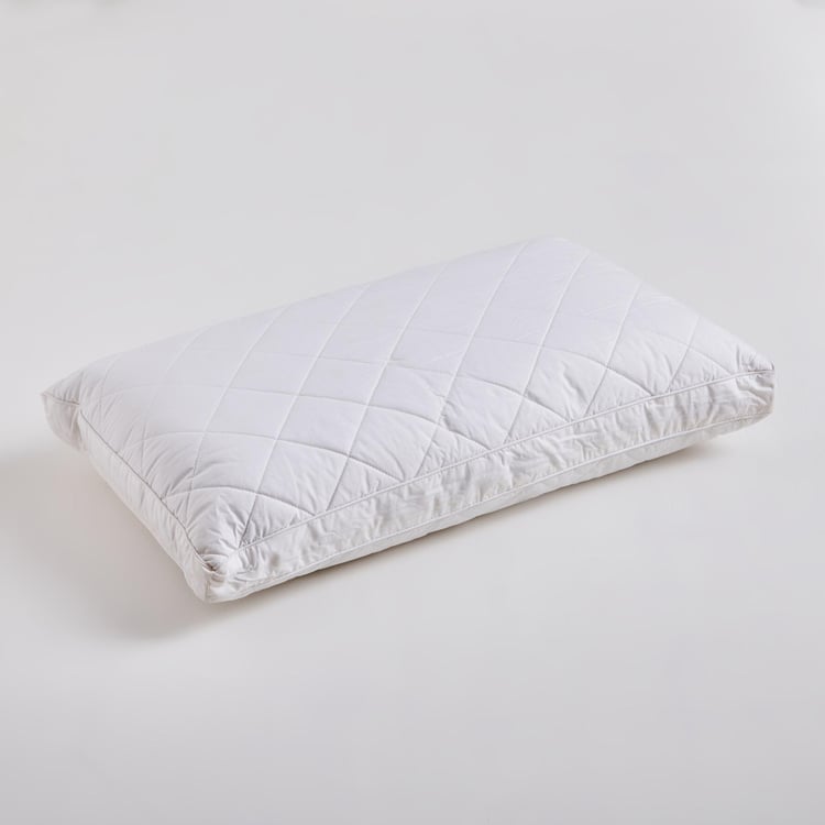 Cloud Cotton Quilted Filled Pillow - 68x40cm