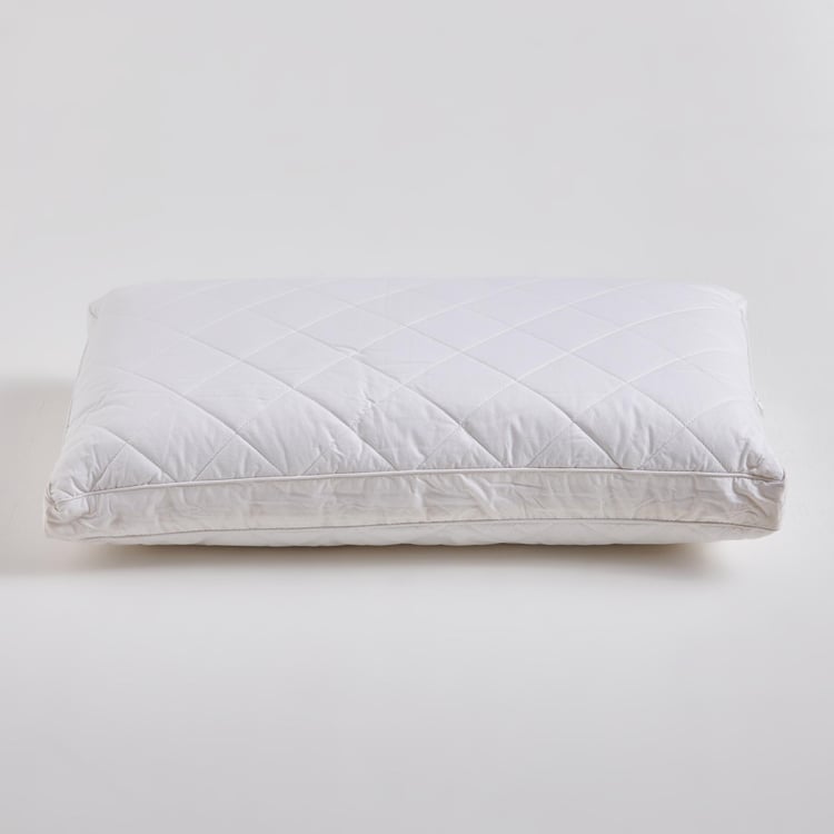 Cloud Cotton Quilted Filled Pillow - 68x40cm