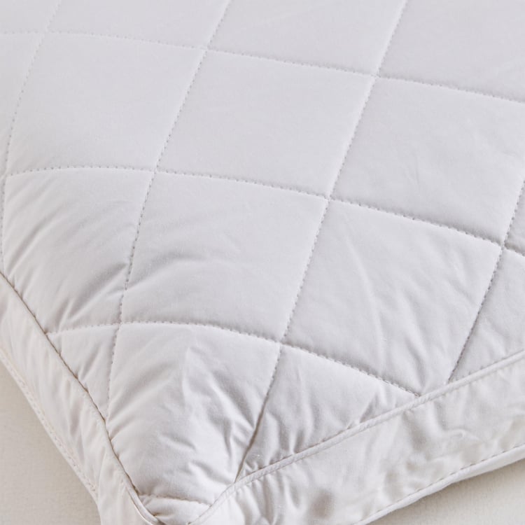 Cloud Cotton Quilted Filled Pillow - 68x40cm