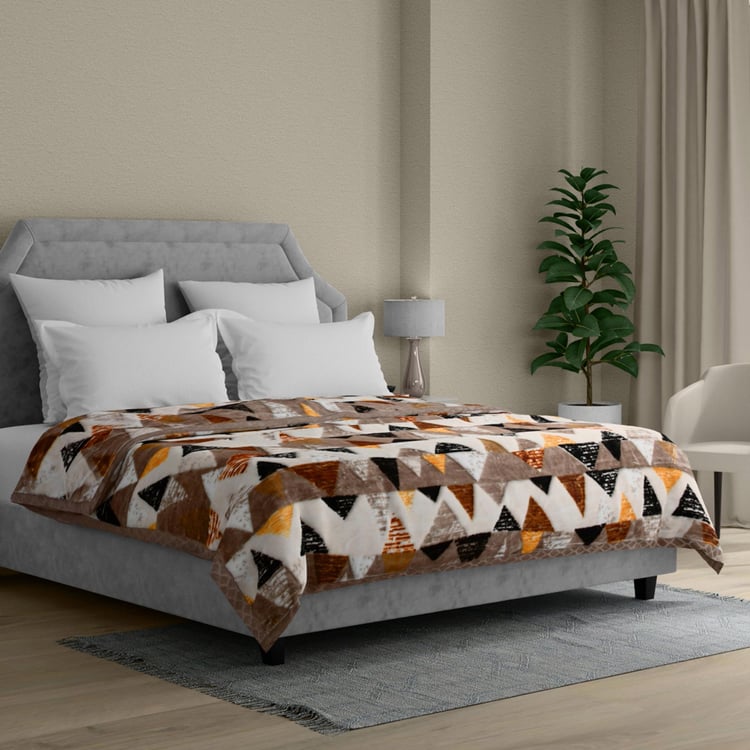 STELLR HOME Issabella Mink Printed Double Blanket