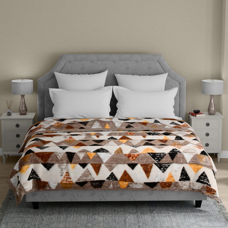 STELLR HOME Issabella Mink Printed Double Blanket