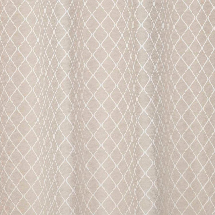 STELLAR HOME Clara Set of 2 Printed Room-Darkening Door Curtains