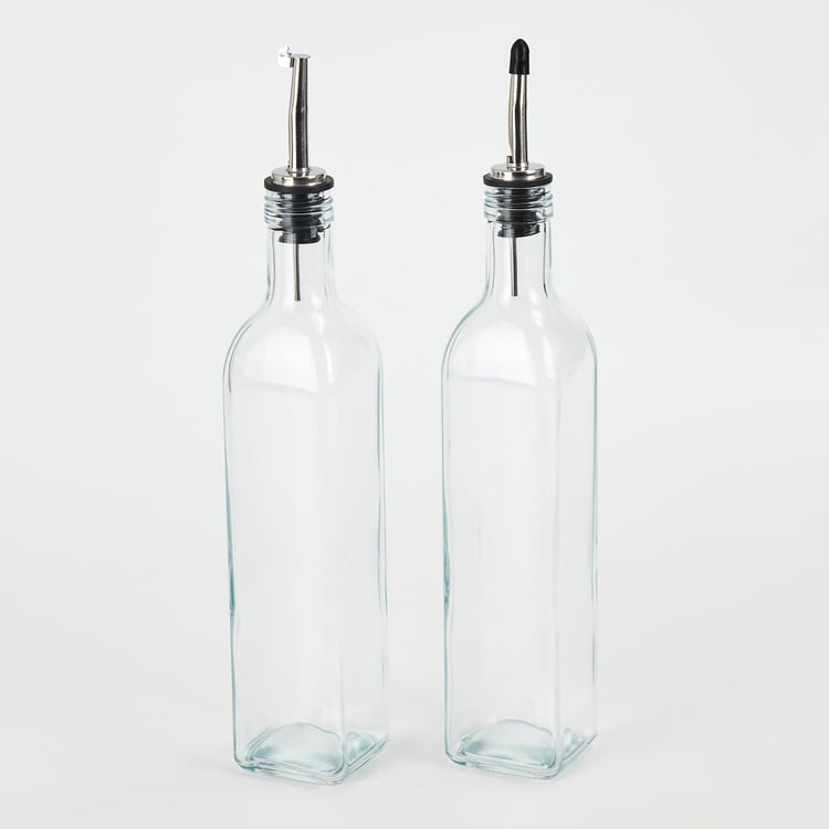 Pamolive 10Pcs Glass Oil Bottle Set - 500ml