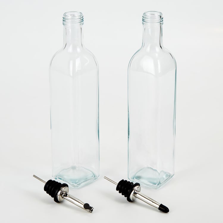 Pamolive 10Pcs Glass Oil Bottle Set - 500ml