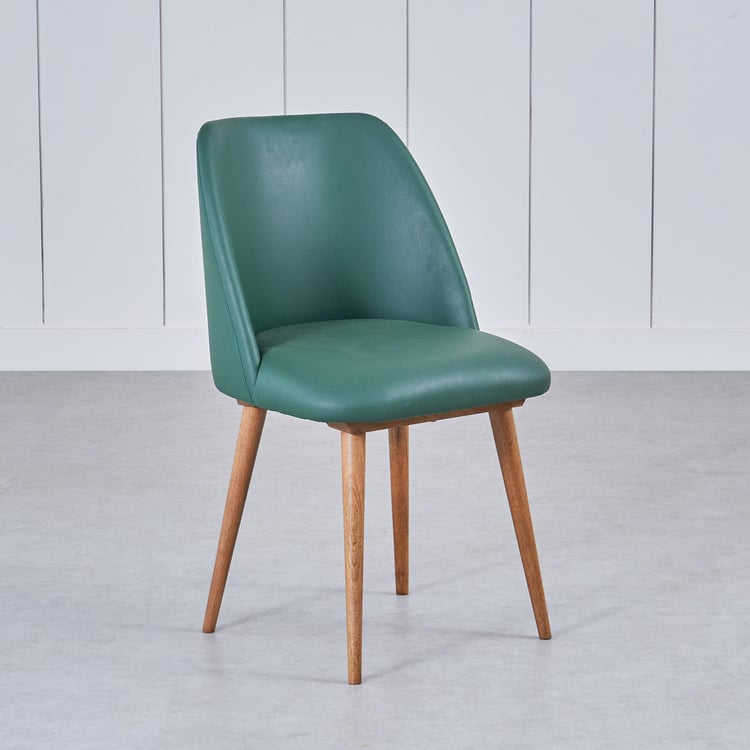 Fern Living Set of 2 Faux Leather Dining Chair - Green