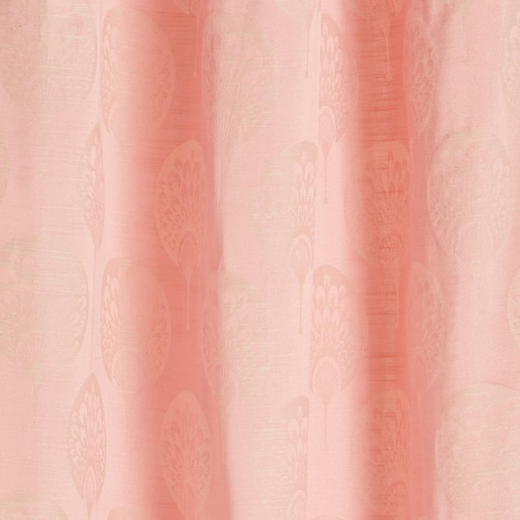 Jade Emily Set of 2 Jacquard Light Filtering Window Curtains