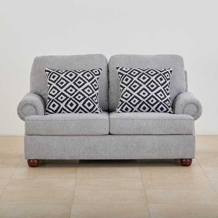 Helios Alvina Fabric 2-Seater Sofa - Grey