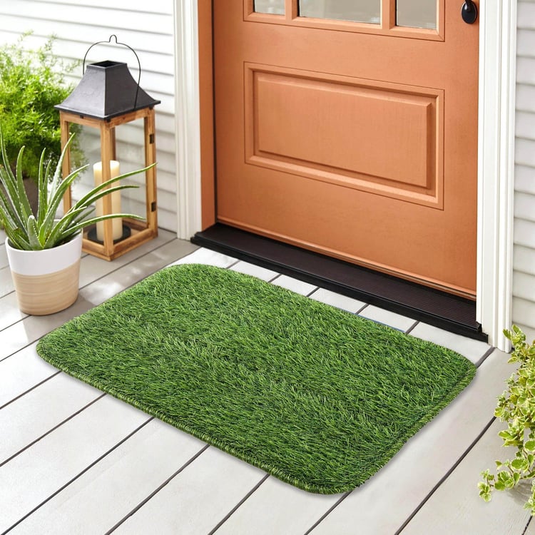 Regalia Polypropylene Tufted Grass Door Mat - 57x37cm