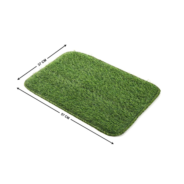 Regalia Polypropylene Tufted Grass Door Mat - 57x37cm