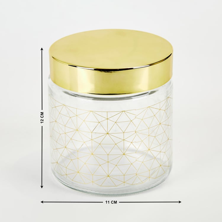 Travis Devon Set of 3 Glass Canisters with Lid - 850ml