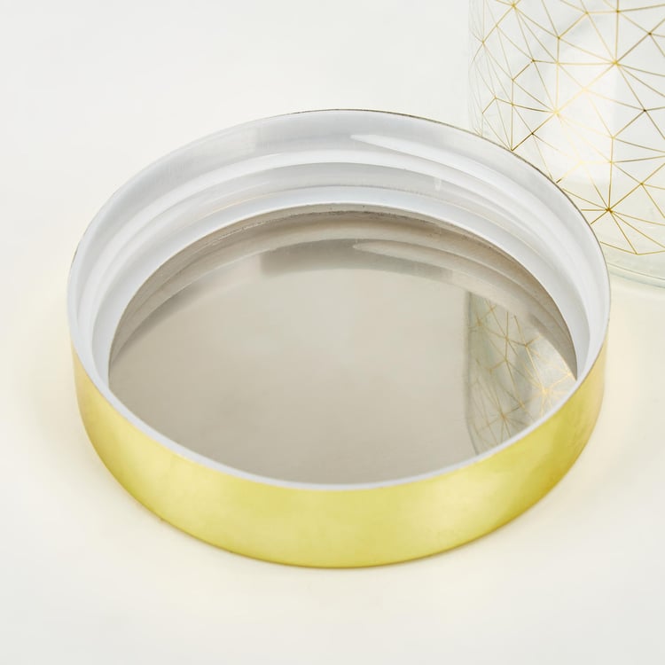 Travis Devon Set of 3 Glass Canisters with Lid - 850ml