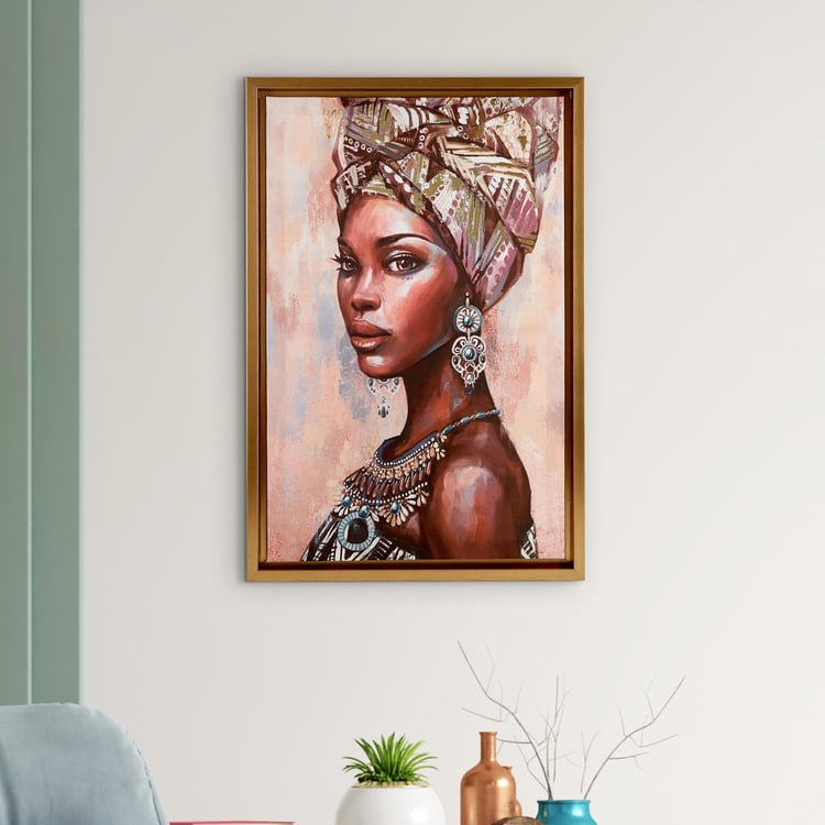 Artistry Enclave Canvas African Lady Picture Frame - 50x75cm