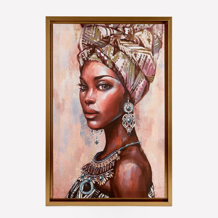 Artistry Enclave Canvas African Lady Picture Frame - 50x75cm