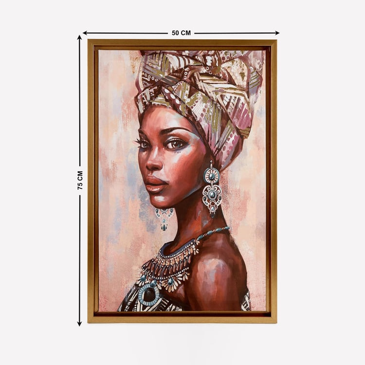 Artistry Enclave Canvas African Lady Picture Frame - 50x75cm