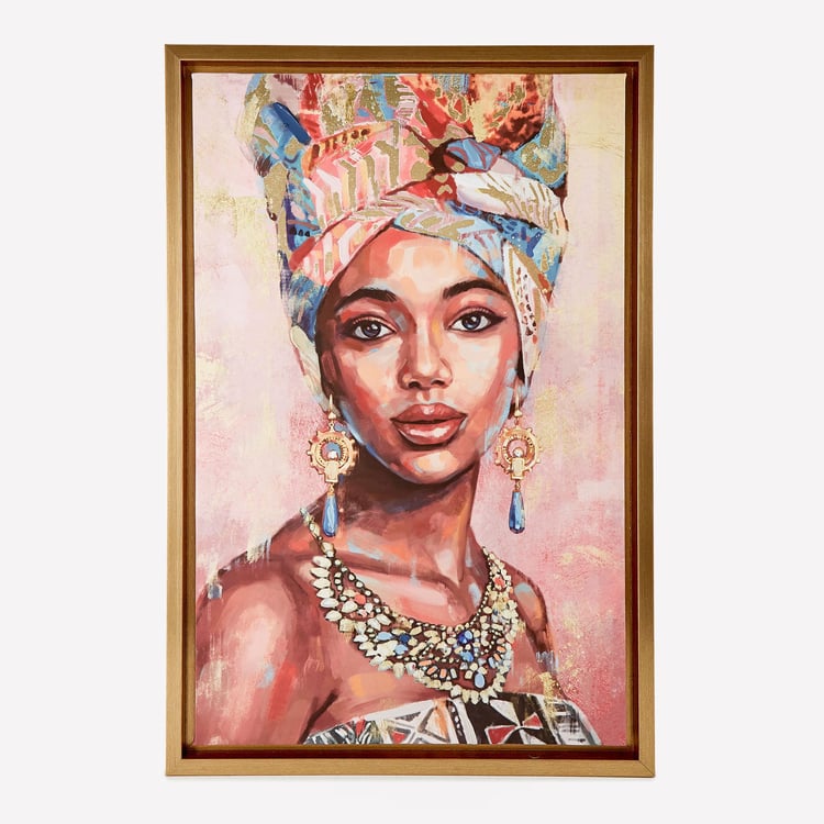 Artistry Enclave Canvas African Lady Picture Frame - 50x75cm