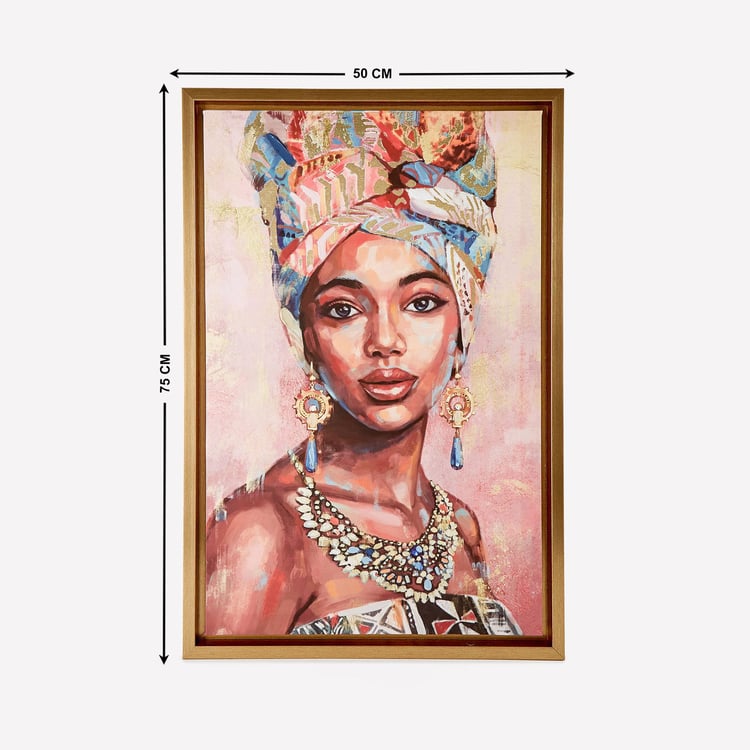 Artistry Enclave Canvas African Lady Picture Frame - 50x75cm