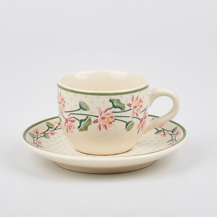 Corsica Kamal Stoneware Cup and Saucer - 180ml