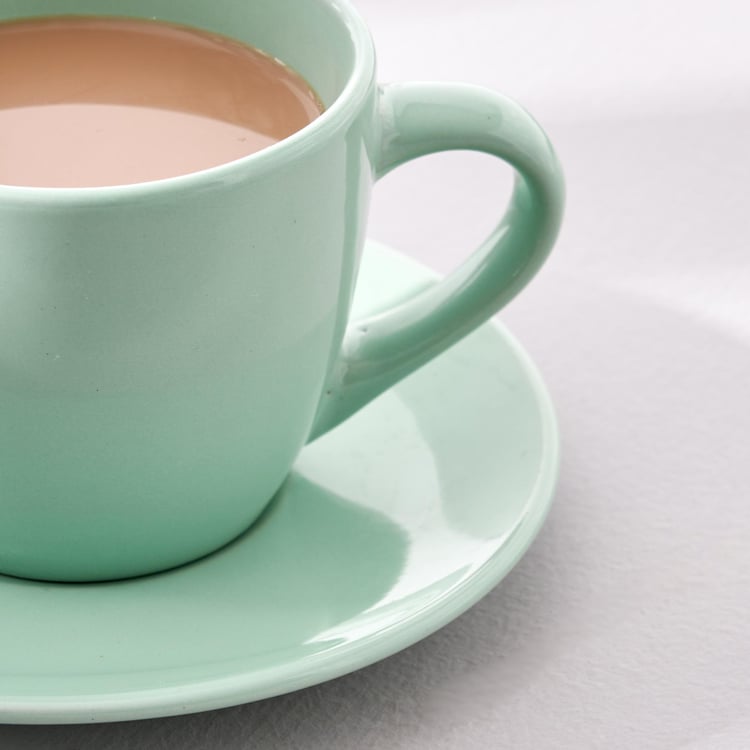 Colour Refresh Porcelain Cup and Saucer - 220ml