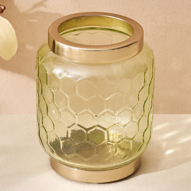 Brian Glass Honeycomb Votive Holder