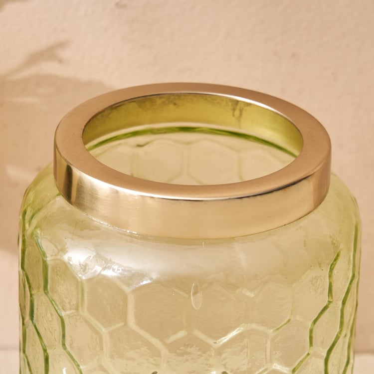 Brian Glass Honeycomb Votive Holder