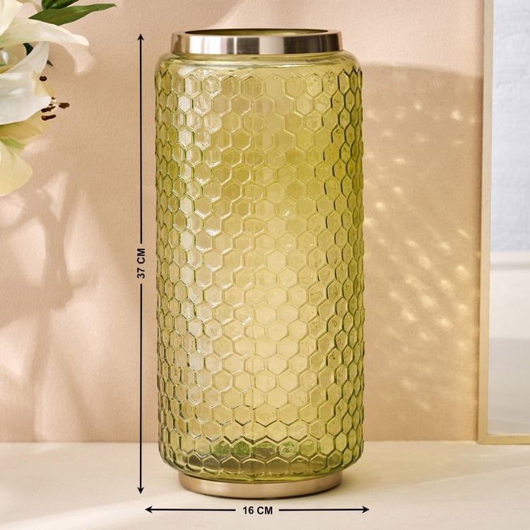 Brian Glass Honeycomb Vase