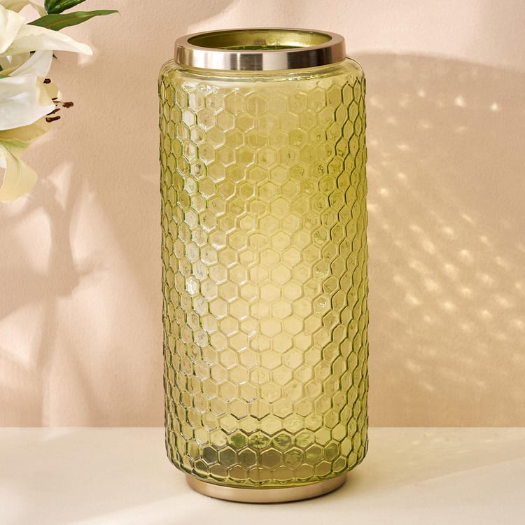 Brian Glass Honeycomb Vase