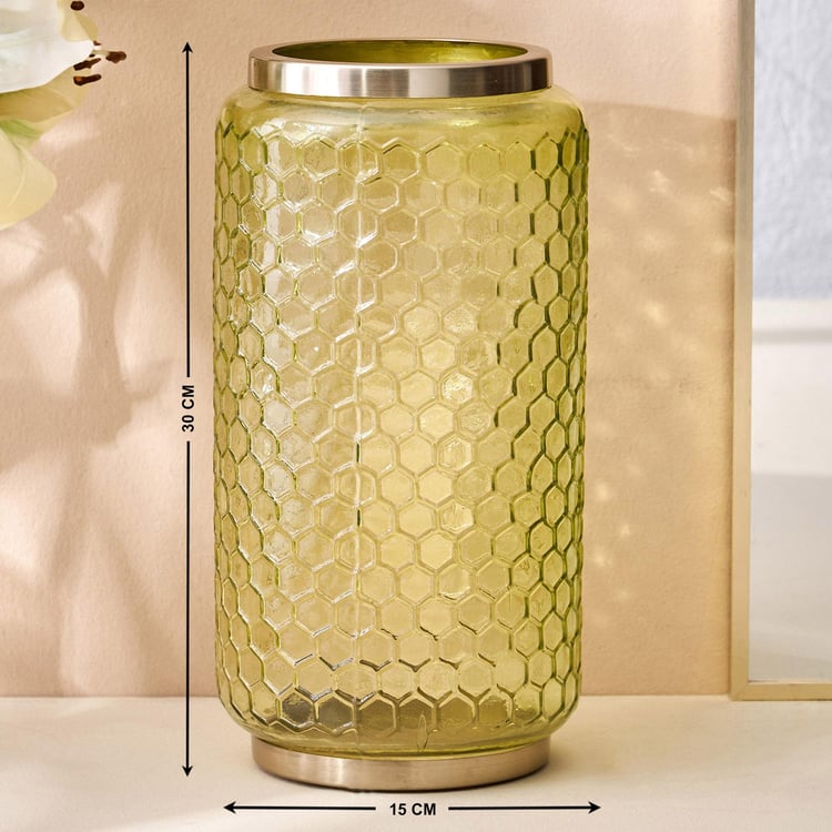 Brian Glass Honeycomb Vase