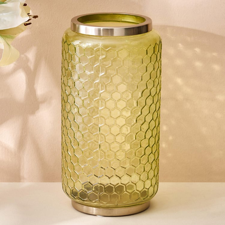 Brian Glass Honeycomb Vase