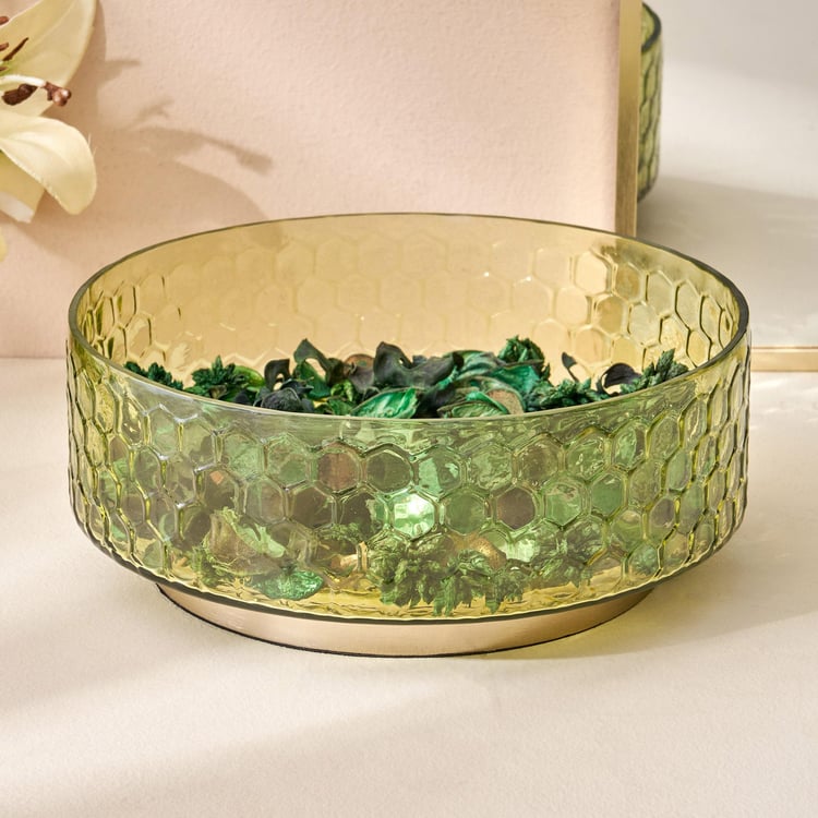 Brian Glass Honeycomb Potpourri Bowl