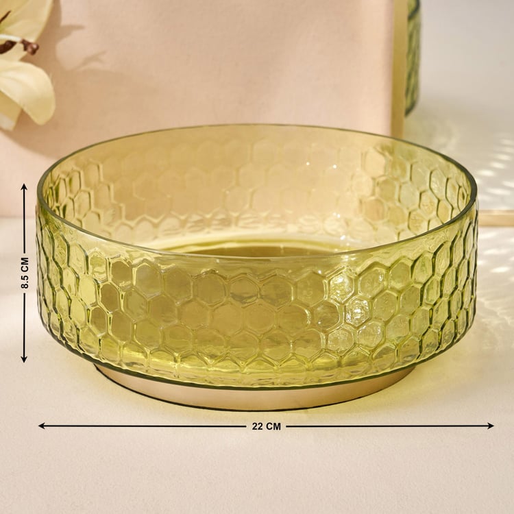 Buy Brian Glass Honeycomb Potpourri Bowl from Home Centre at just INR 999.0