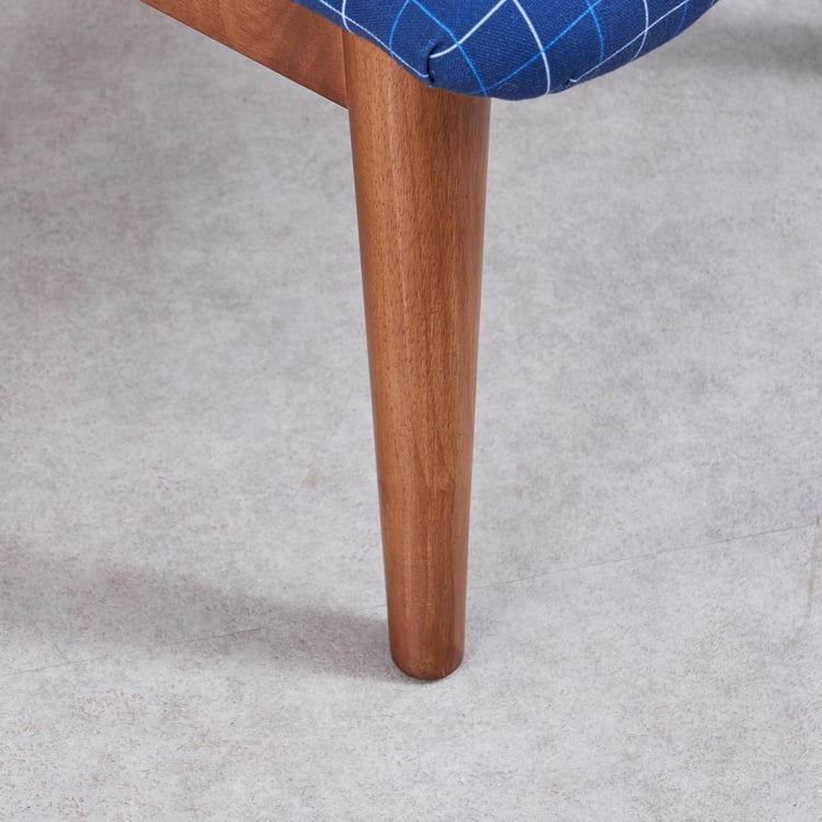 Santorini Fabric Footrest Stool - Blue