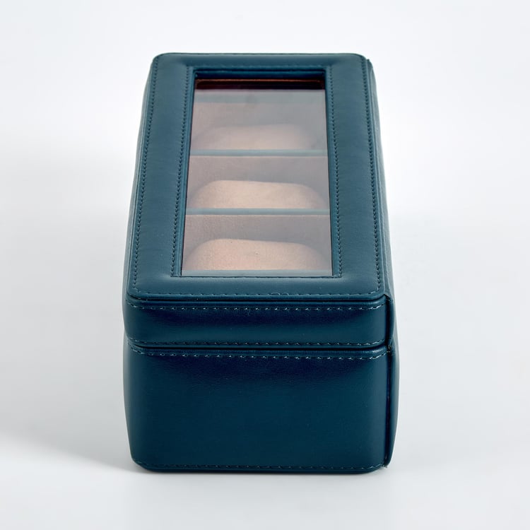 Orion Faux Leather 4-Compartment Watch Box