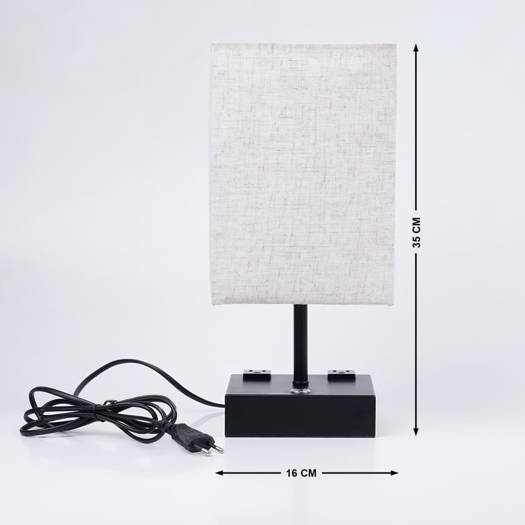 Melody Shellacs Metal Table Lamp