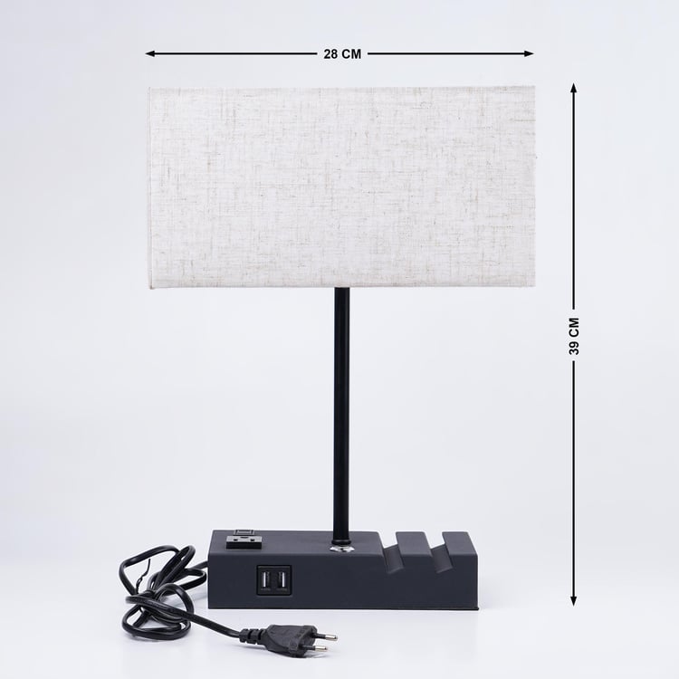 Melody Shellacs Metal Table Lamp