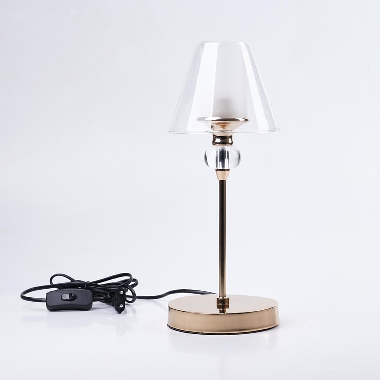 Melody Shellacs Metal Table Lamp