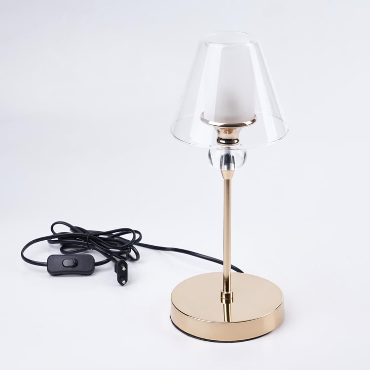 Melody Shellacs Metal Table Lamp