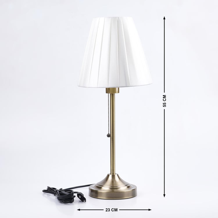 Melody Shellacs Metal Table Lamp