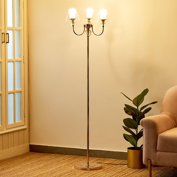 Melody Shellacs Metal Floor Lamp