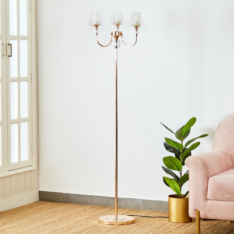 Melody Shellacs Metal Floor Lamp