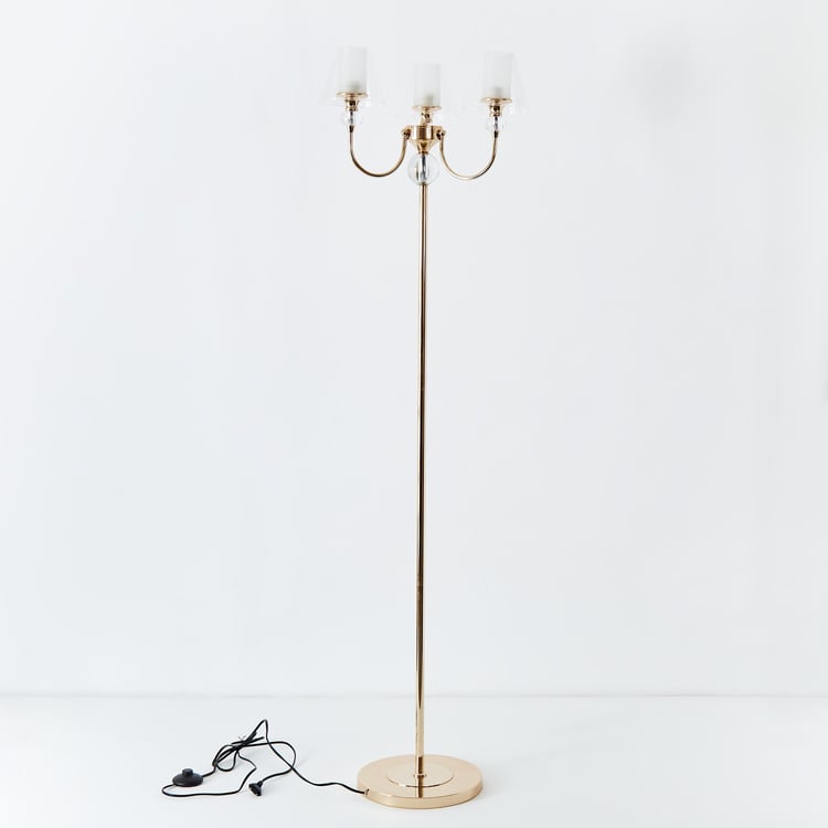 Melody Shellacs Metal Floor Lamp