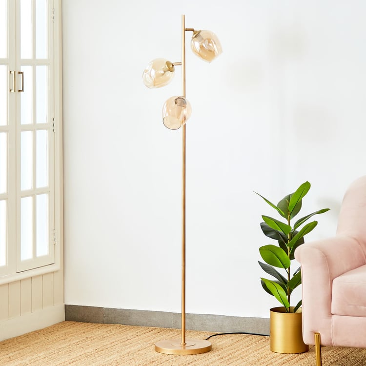 Melody Shellacs Metal Floor Lamp