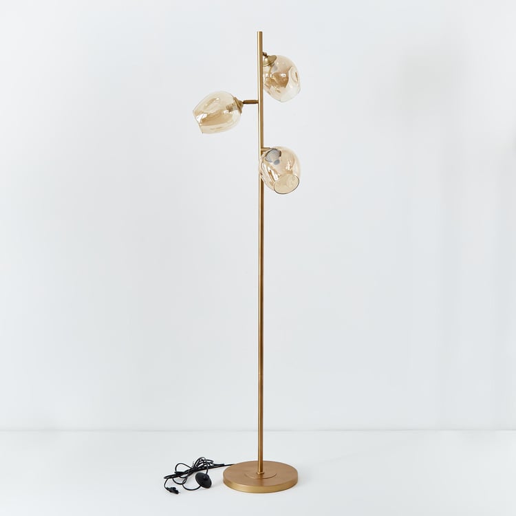 Melody Shellacs Metal Floor Lamp