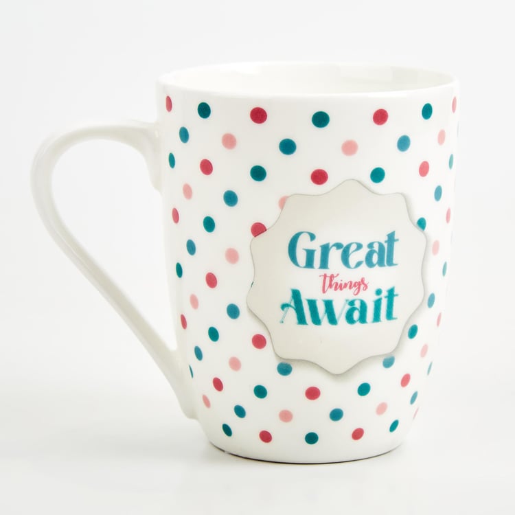 Raisa Bone China Printed Coffee Mug - 350ml