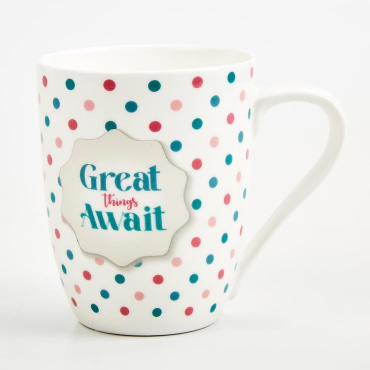 Raisa Bone China Printed Coffee Mug - 350ml